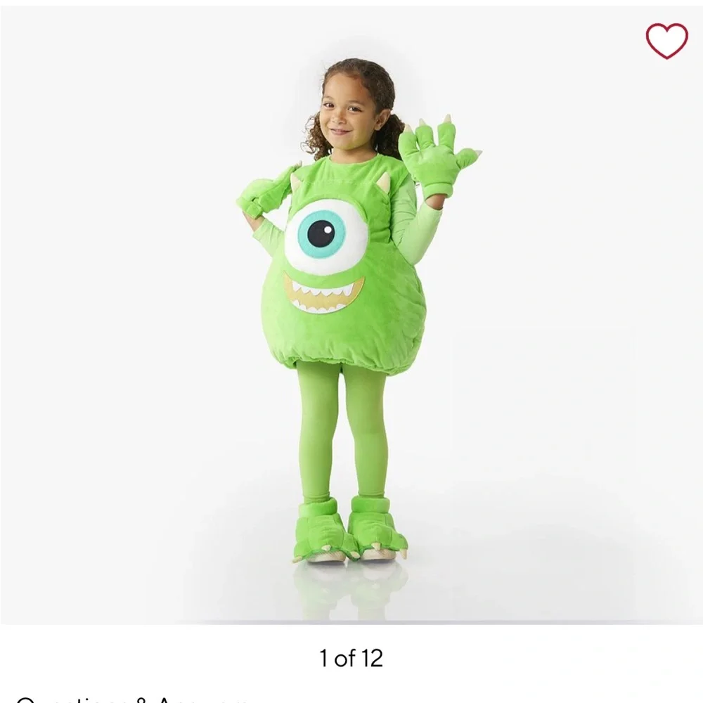 Pottery Barn Kids Mike‎ Halloween costume - Picture 2 of 10